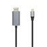 Cable conversor USB-C a Displayport 4K@60HZ, USB-C/M-DP/M, Negro, 0.8m