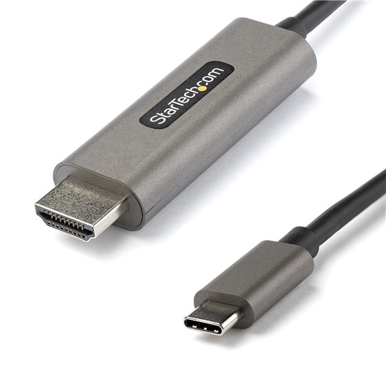 Cable 1m USB C a HDMI 4K de 60Hz con HDR10 - Adaptador de Vídeo USB Tipo C a HDMI 2.0b Ultra HD 4K - Convertidor USBC a HDMI HDR