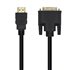 Cable DVI A HDMI, DVI 18+1/M-HDMI A/M, Negro, 3.0m