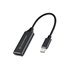 ABBY03B adaptador de cable de vídeo HDMI tipo A (Estándar) USB Tipo C Negro