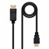 Cable Conversor DISPLAYPORT a HDMI, DP/M - HDMI/M, Negro, 1 m