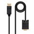 Cable Conversor DisplayPort a VGA, DP/M - VGA/M, Negro, 1 m