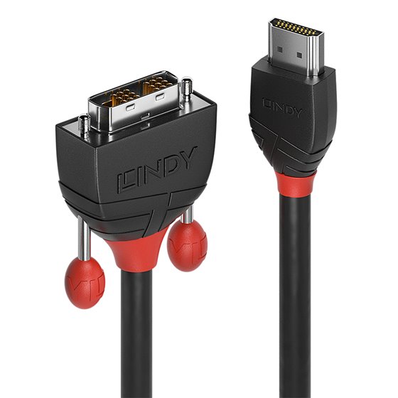 36273 adaptador de cable de vídeo 3 m HDMI tipo A (Estándar) DVI-D Negro