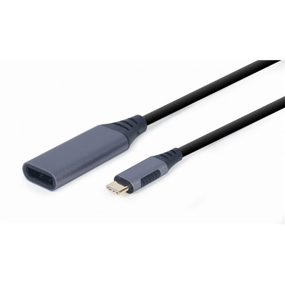 A-USB3C-DPF-01 adaptador de cable de vídeo 0,15 m USB Tipo C DisplayPort Negro, Gris