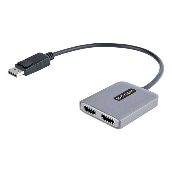 Hub Concentrador MST DisplayPort a 2 Puertos HDMI - HDMI Doble de 4K a 60Hz - Adaptador Multimonitor DisplayPort con Cable de 30