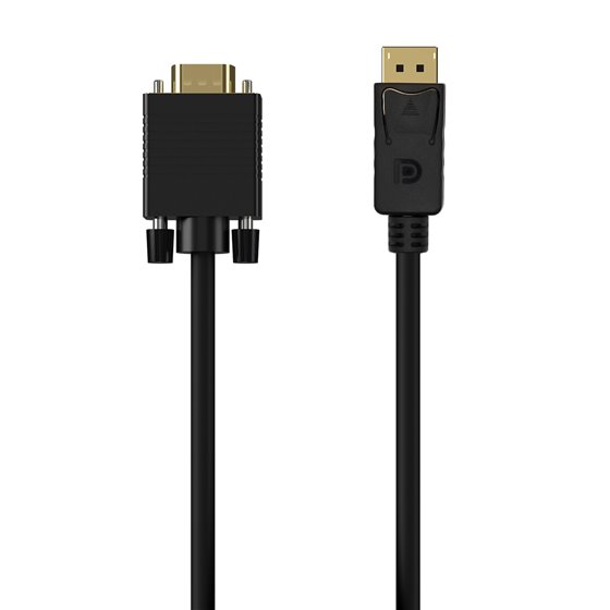 Cable Conversor DISPLAYPORT a VGA, DP/M-VGA/M, Negro, 1.0M