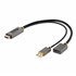 Cable 30cm Adaptador HDMI a DisplayPort - Activo - 4K 60Hz - Conversor HDMI 2.0 a DP 1.2 - HDR - Alimentado por el Bus USB - de 