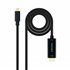 Cable Conversor USB-C a HDMI 1.4 4K@30HZ 1.8 m, Negro