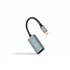 Conversor USB-C a DisplayPort 8K Aluminio, 15 cm, Gris