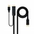 Cable Conversor HDMI 2.0 a DisplayPort V1.2, 1.8 m, Negro