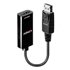 41718 adaptador de cable de vídeo 0,15 m DisplayPort HDMI Negro
