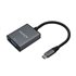 Conversor Aluminio USB-C a VGA, USB-C/M-HDB15/H, Gris, 15cm