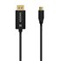 Cable Conversor Aluminio USB-C a Displayport 8K@60Hz, USB-C/M-DP/M, Negro, 0.8M