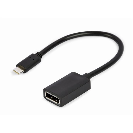 A-CM-DPF-02 adaptador de cable de vídeo 0,15 m USB Tipo C DisplayPort Negro
