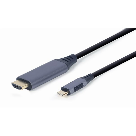 CC-USB3C-HDMI-01-6 adaptador de cable de vídeo 1,8 m USB Tipo C HDMI tipo A (Estándar) Negro, Gris