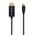Cable Conversor Aluminio USB-C A HDMI 2.1 8k@60Hz, USB-C/M-HDMI/M, Negro, 2.0m