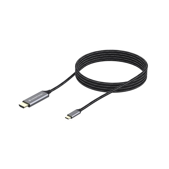 ABBY10G adaptador de cable de vídeo 2 m USB Tipo C HDMI Gris