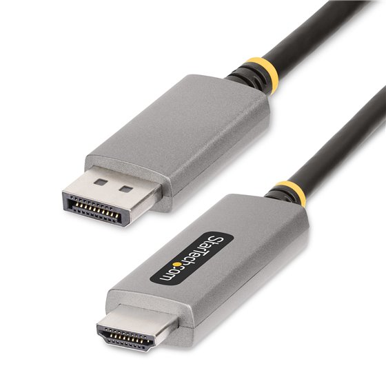 Cable Adaptador de 2m DisplayPort a HDMI - 8K 60Hz - 4K 144Hz - HDR10 - Conversor de Vídeo Activo DP 1.4 a HDMI 2.1 - Convertido