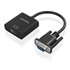 Cable conversor SVGA+Audio a HDMI, SVGA/M+Jack 3.5/H+USB MicroB/H-HDMI A/H, Negro, 20cm