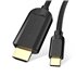 Cable Conversor HDMI 1.4 4K CGUBG/ USB Tipo-C Macho - HDMI Macho/ 1.5m/ Negro