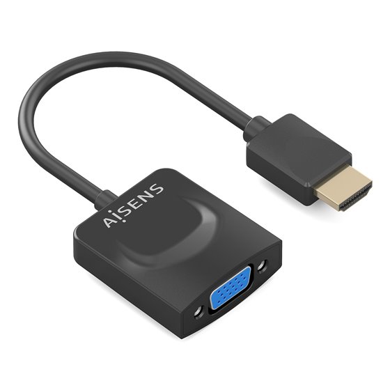 Conversor HDMI a SVGA, HDMI A/M-SVGA/H, Negro, 15?m