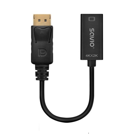 AK-62 adaptador de cable de vídeo 0,2 m DisplayPort HDMI Negro