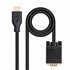 Cable conversor VGA/M a HDMI/M, Negro, 1.8m