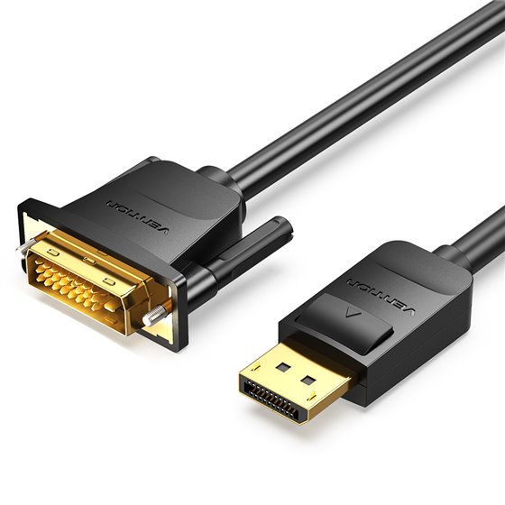 Cable Conversor HAFBF/ Displayport Macho - DVI Macho/ 1m/ Negro