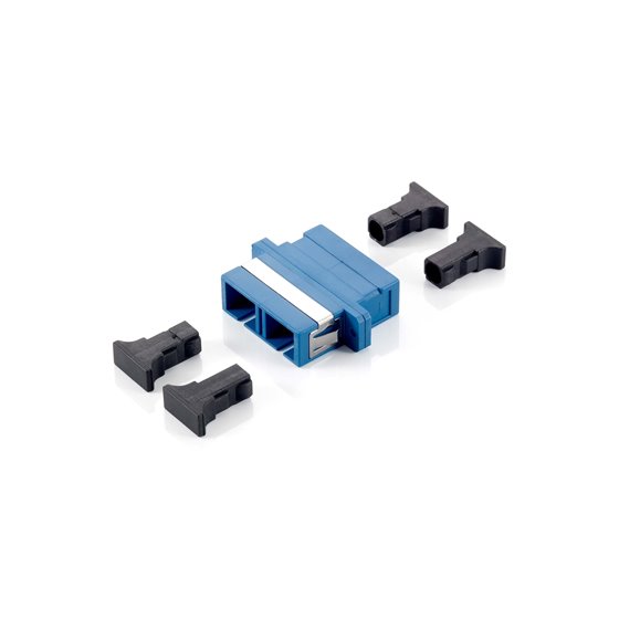 156131 adaptador de fibra óptica SC 12 pieza(s) Azul