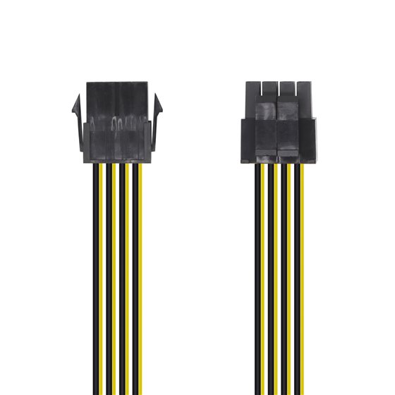 Cable Alimentación, 8pin/H-4+4pin/M, 30cm