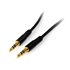Cable Delgado de 91cm de Audio Estéreo Conector Mini Jack 3,5mm - Plug TRRS - Macho a Macho