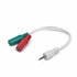 CCA-417W cable de audio 3,5mm 2 x 3.5mm Blanco