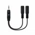 10.24.1200 cable de audio 0,15 m 2 x 3.5mm 3,5mm Negro