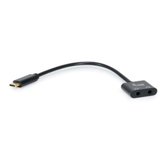 Adaptador DAC de audio USB-C a dual de 3,5 mm