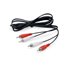 147094 cable de audio 2,5 m 2 x RCA Negro