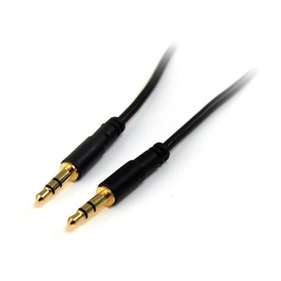 Cable de Audio Estéreo de 3,5mm Delgado de 1,8m - Cable de Audio Minijack Macho a Macho para Smartphone, Tablet o Reproductor MP