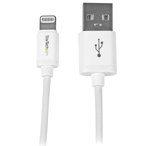 Cable 1m Lightning 8 Pin a USB A 2.0 para Apple iPod iPhone 5 iPad - Blanco