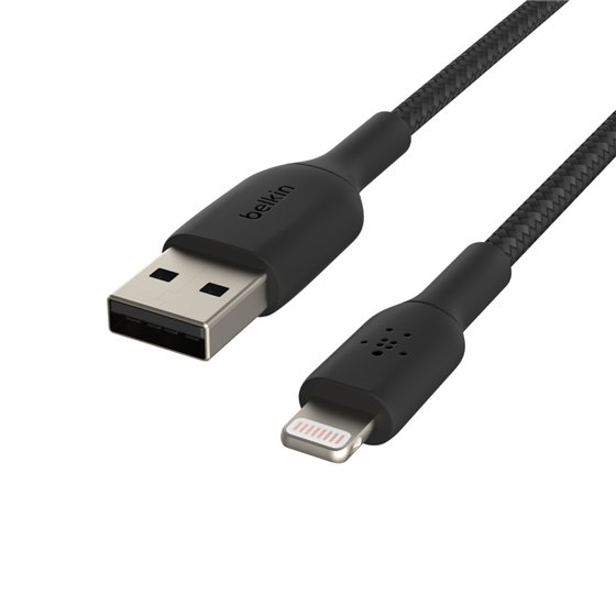 CAA002BT2MBK cable de conector Lightning 2 m Negro