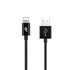 YCB-01-IPB cable de conector Lightning 1 m Negro