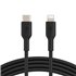CAA003BT1MBK cable de conector Lightning 1 m Negro