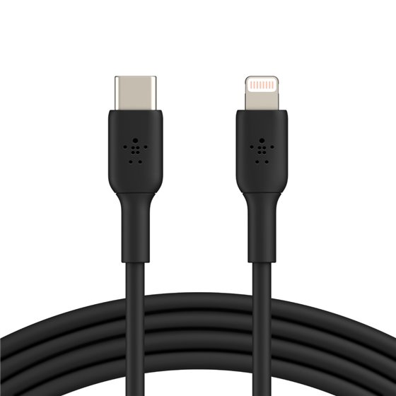 CAA003BT1MBK cable de conector Lightning 1 m Negro