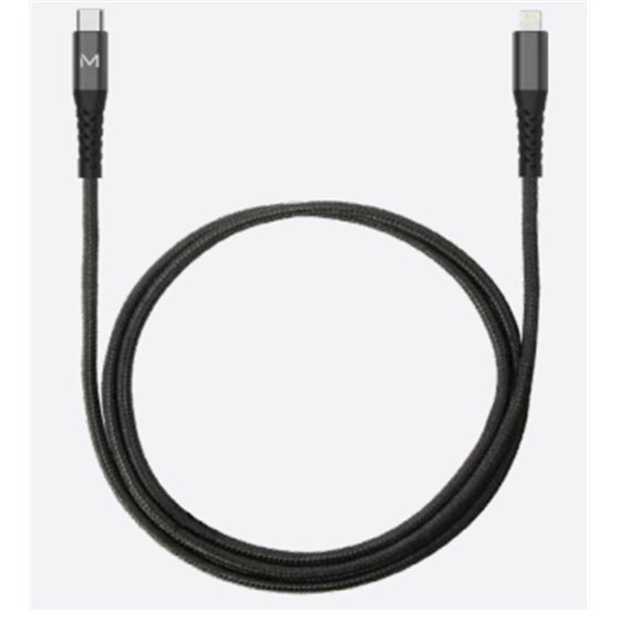 001343 cable de conector Lightning 1 m Negro