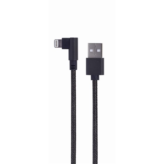 CC-USB2-AMLML-0.2M cable de conector Lightning 0,2 m Negro