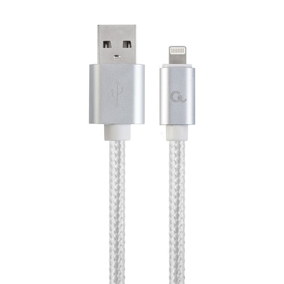 CCB-MUSB2B-AMLM-6-S cable de conector Lightning 1,8 m Plata