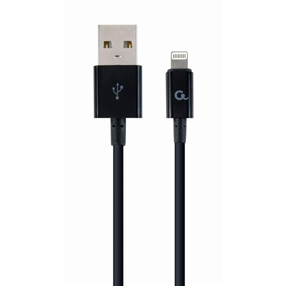 CC-USB2P-AMLM-2M cable de conector Lightning Negro