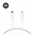 Cable de carga y datos USB-C a Lightning 20 W, Made For iPhone, 1 m, Blanco