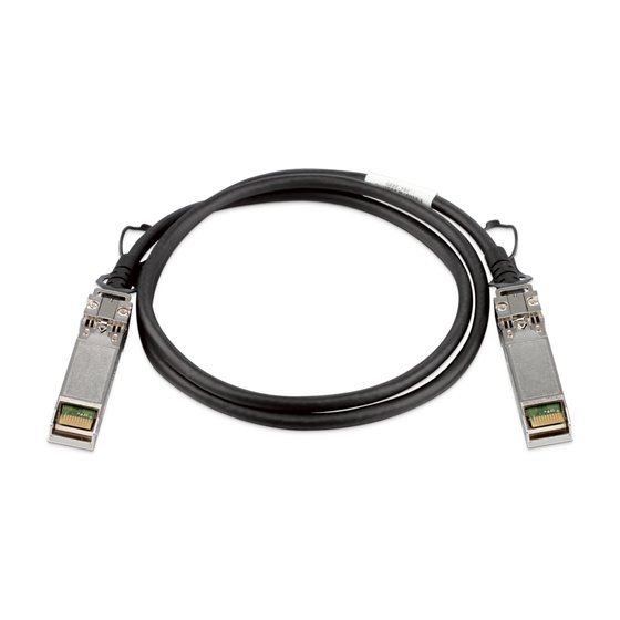 DEM-CB100S Cable de fibra óptica e InfiniBand 1 m SFP+ Negro