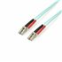 Cable de 3m de Fibra Óptica Multimodo OM3 LC a LC UPC - Full Duplex 50/125µm - para Redes de 100G - LOMMF/VCSEL - Pérdida Baja a