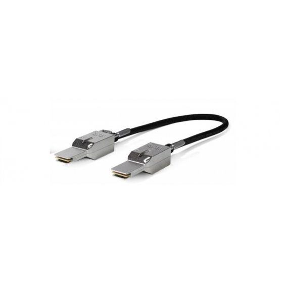 STACK-T4-1M Cable de fibra óptica e InfiniBand Negro, Gris