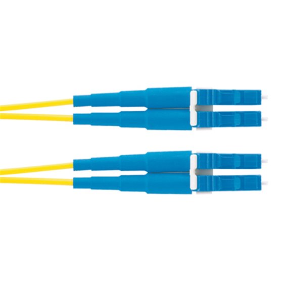 2m OS2 LC Duplex Cable de fibra óptica e InfiniBand Amarillo